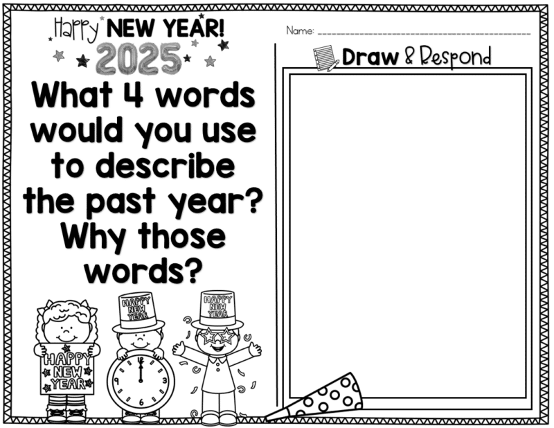 New Year's Resolutions and Activities (Writing Prompts and Flipbook) - Image 3