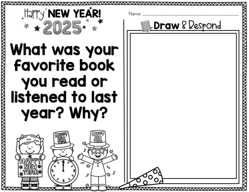 New Year's Resolutions and Activities (Writing Prompts and Flipbook) - Image 4