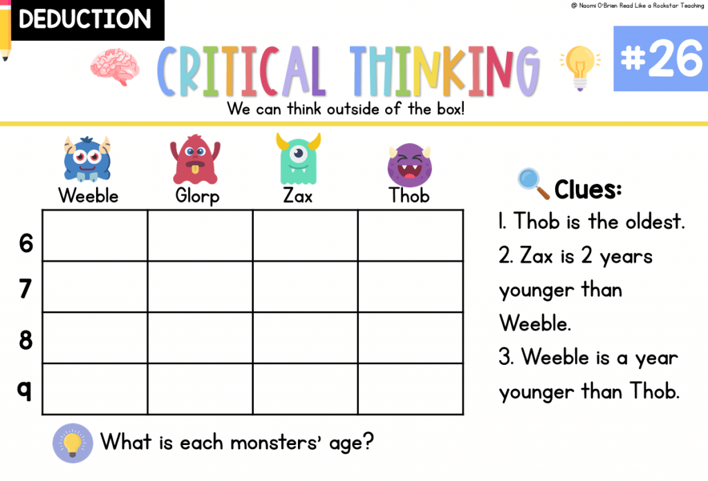 critical thinking puzzle of the week