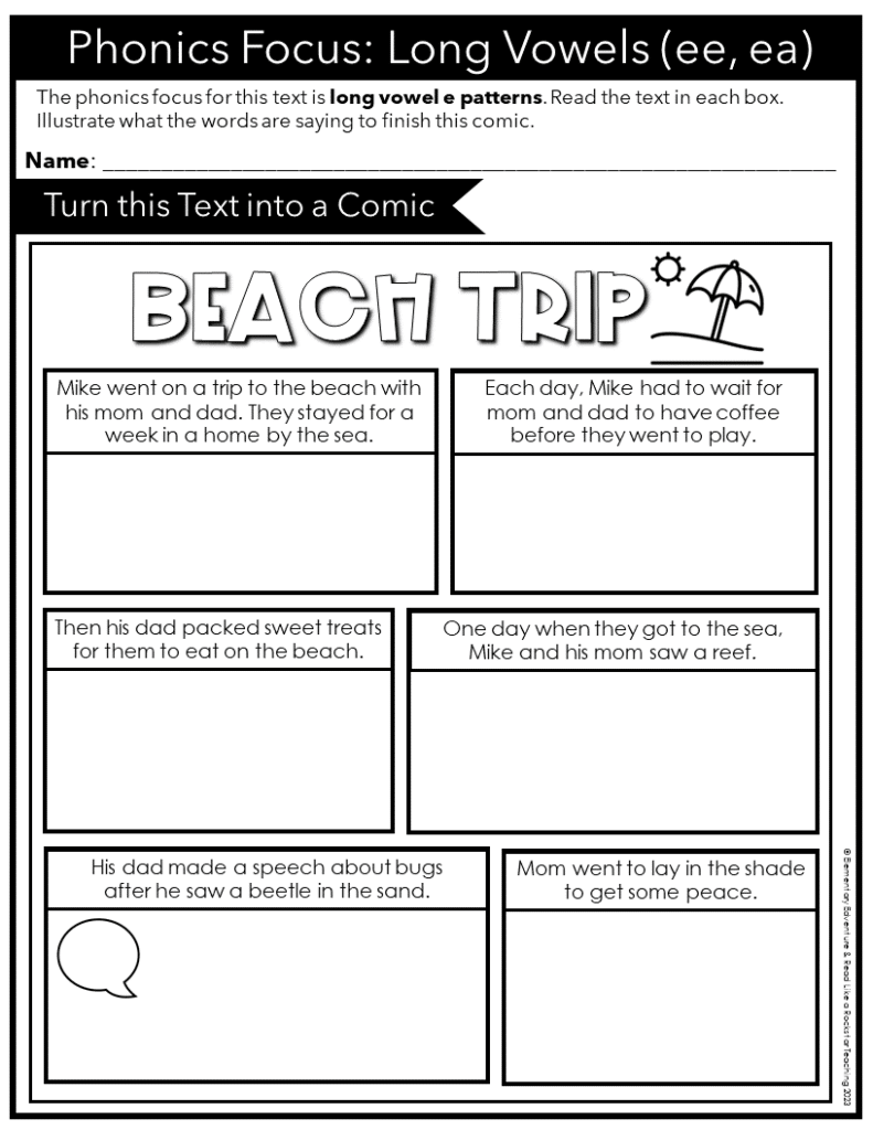 Week 6: EA + EE Vowel Teams (SOR Upper Elementary) - Naomi O'Brien ...